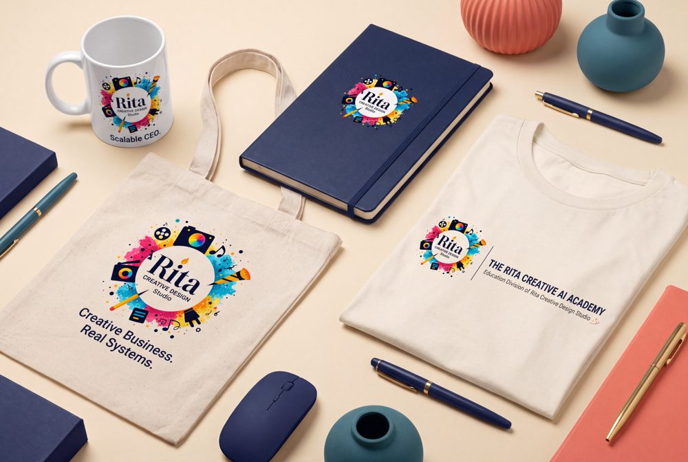 RCDS mug, tote, notebook and tee